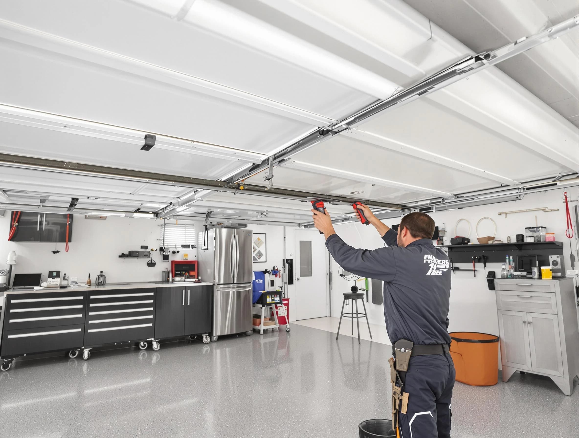 Overhead garage door repair service by Ohio Garage Door Repair in Ohio