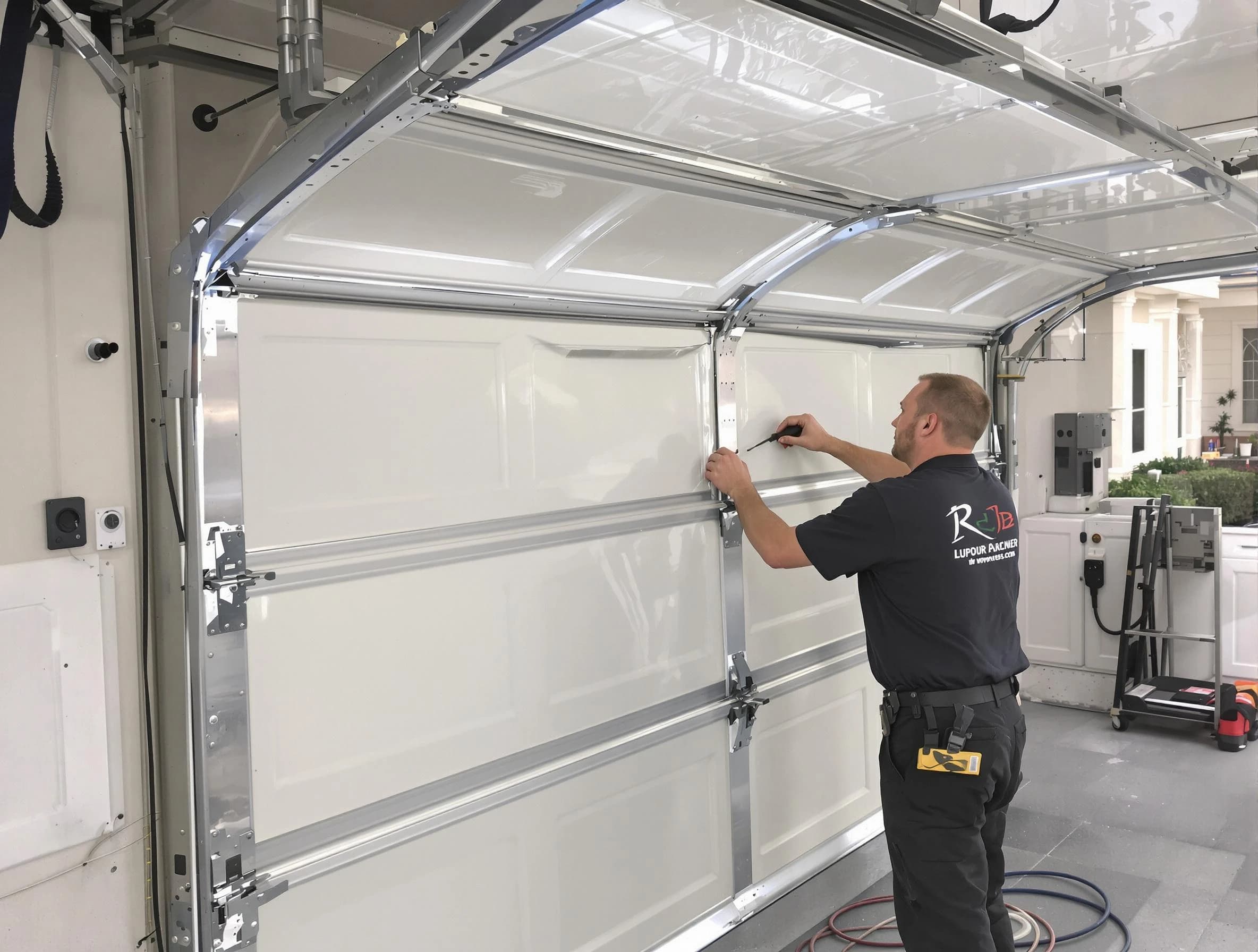 Ohio Garage Door Repair professional performing panel repair in Ohio