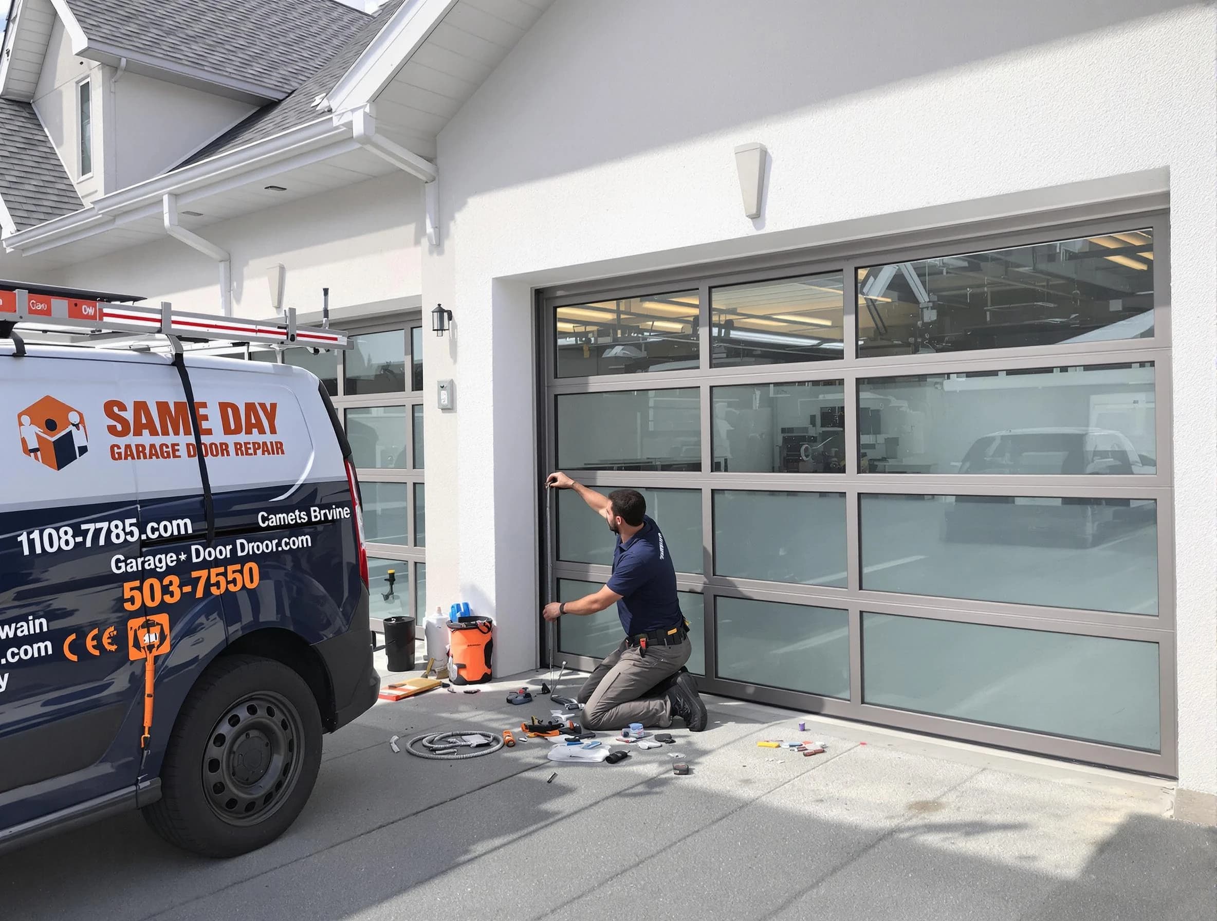 Same-day garage door repair service by Ohio Garage Door Repair in Ohio
