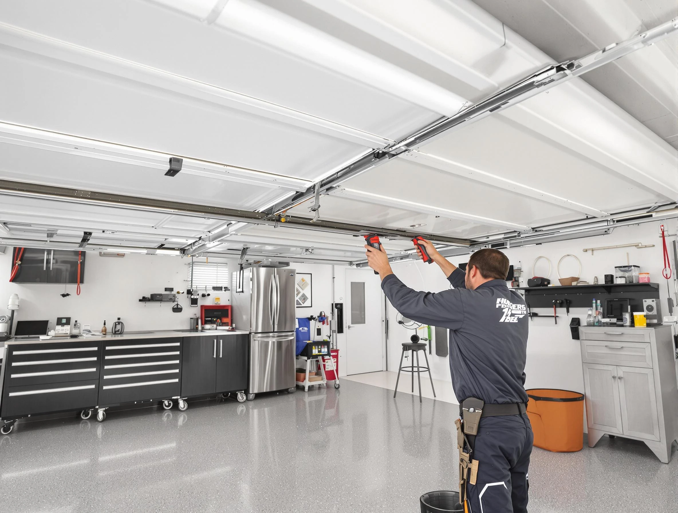 Overhead garage door repair service by Ohio Garage Door Repair in Ohio